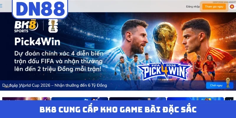 BK8 cung cấp kho game bài đặc sắc
