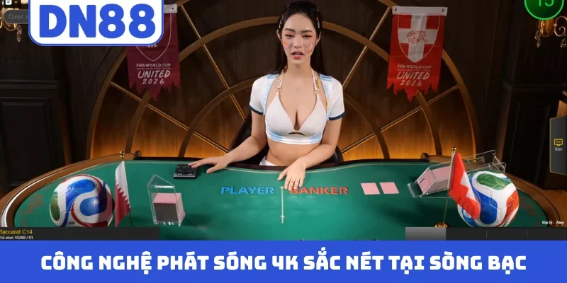 Công nghệ phát sóng 4K sắc nét tại sòng bạc