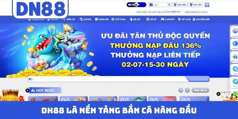DH88 là nền tảng bắn cá hàng đầu