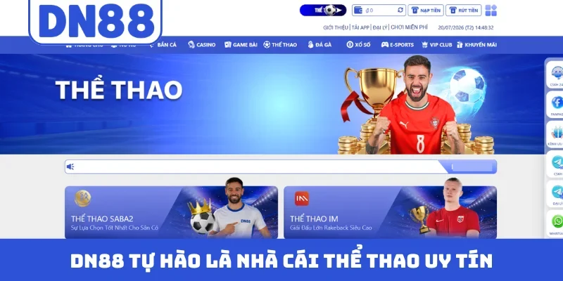 DN88 tự hào là nhà cái thể thao uy tín