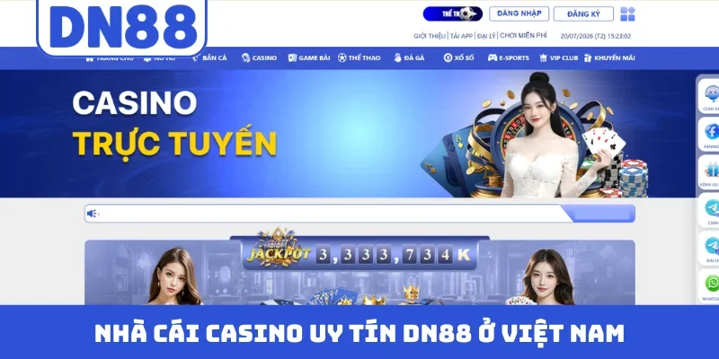 Nhà cái casino uy tín DN88 ở Việt Nam