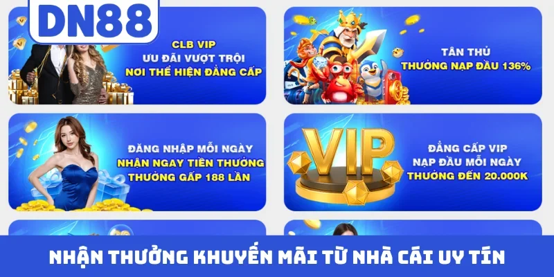 Nhận thưởng khuyến mãi từ nhà cái uy tín